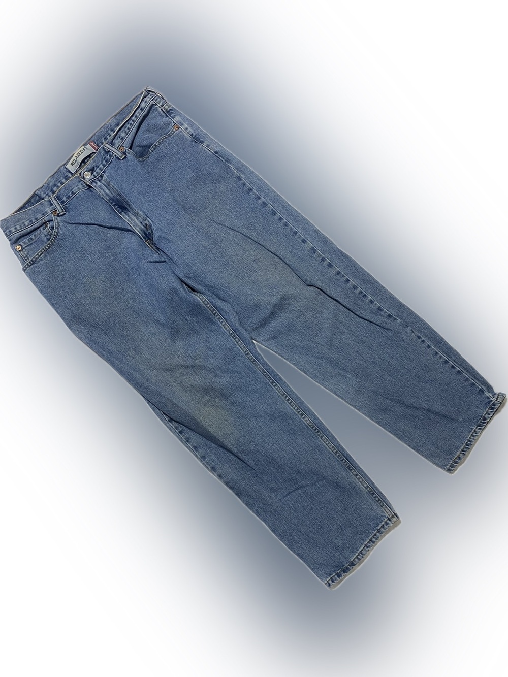 550 Levi's Relaxed Straight-Leg Jeans in Medium Blue Denim